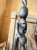 Woman with Water Jug 002 – Handcarved Wooden Sculpture