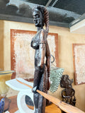 Hunter (Tall) – Handcarved Wooden Sculpture