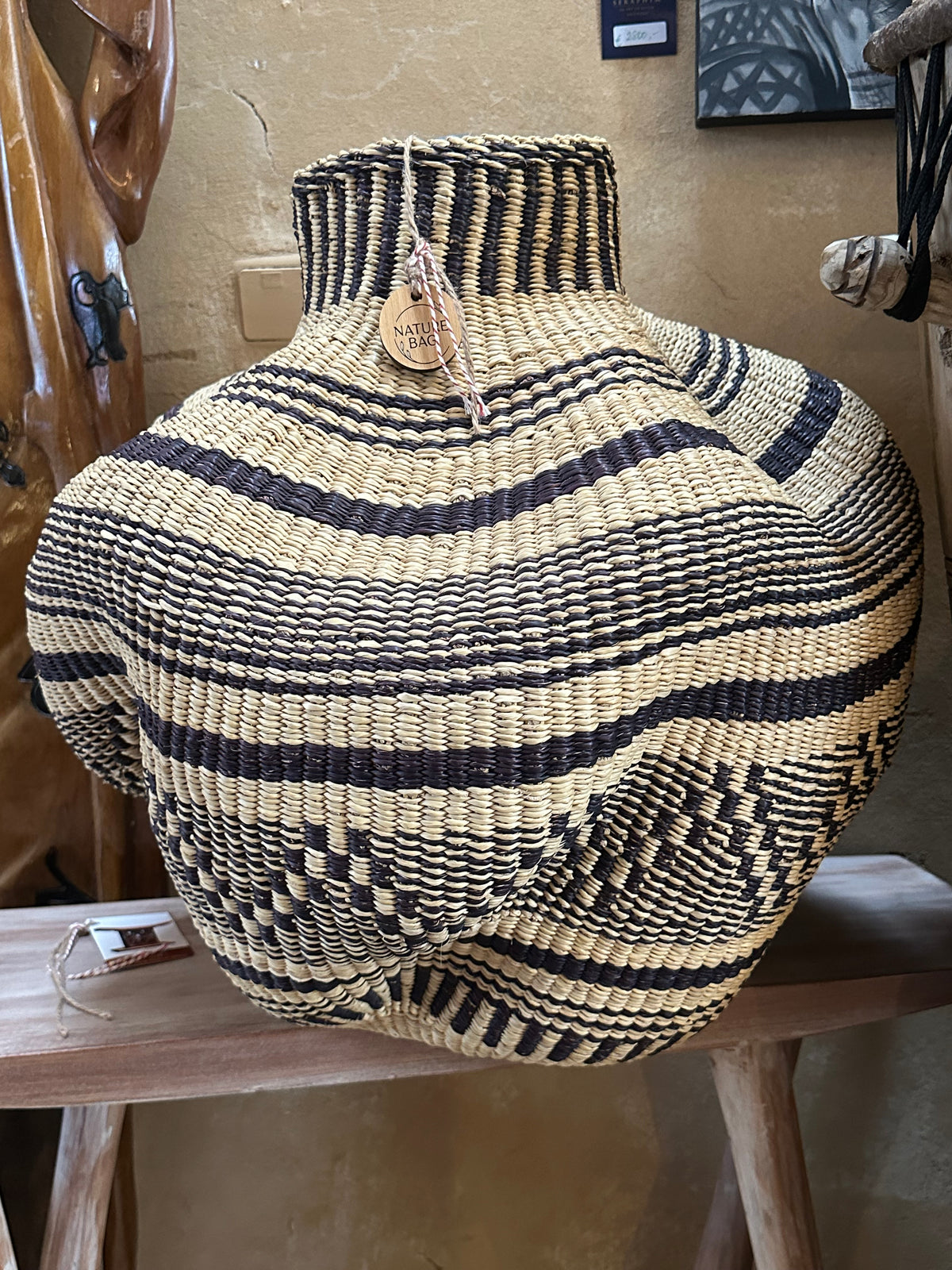 Handwoven Nature Bag Basket